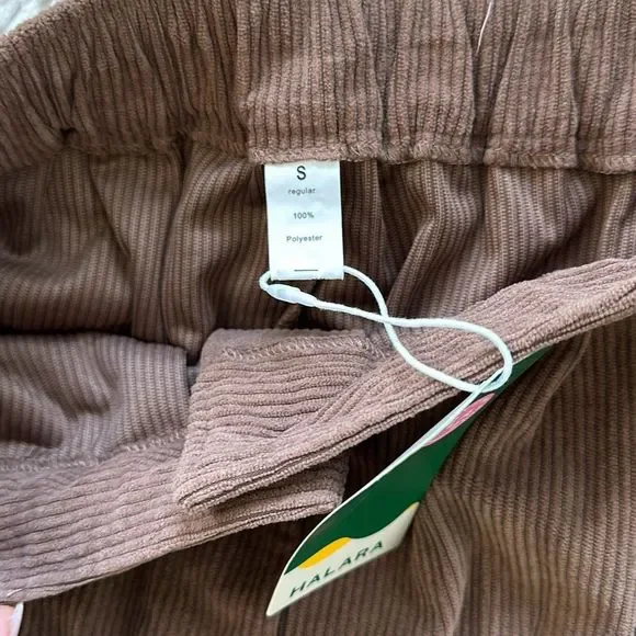 Halara Corduroy Casual Pants Cocoa Brown Size S - Picture 11 of 13